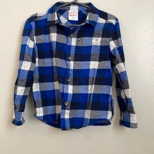 Toddler boy flannel button down